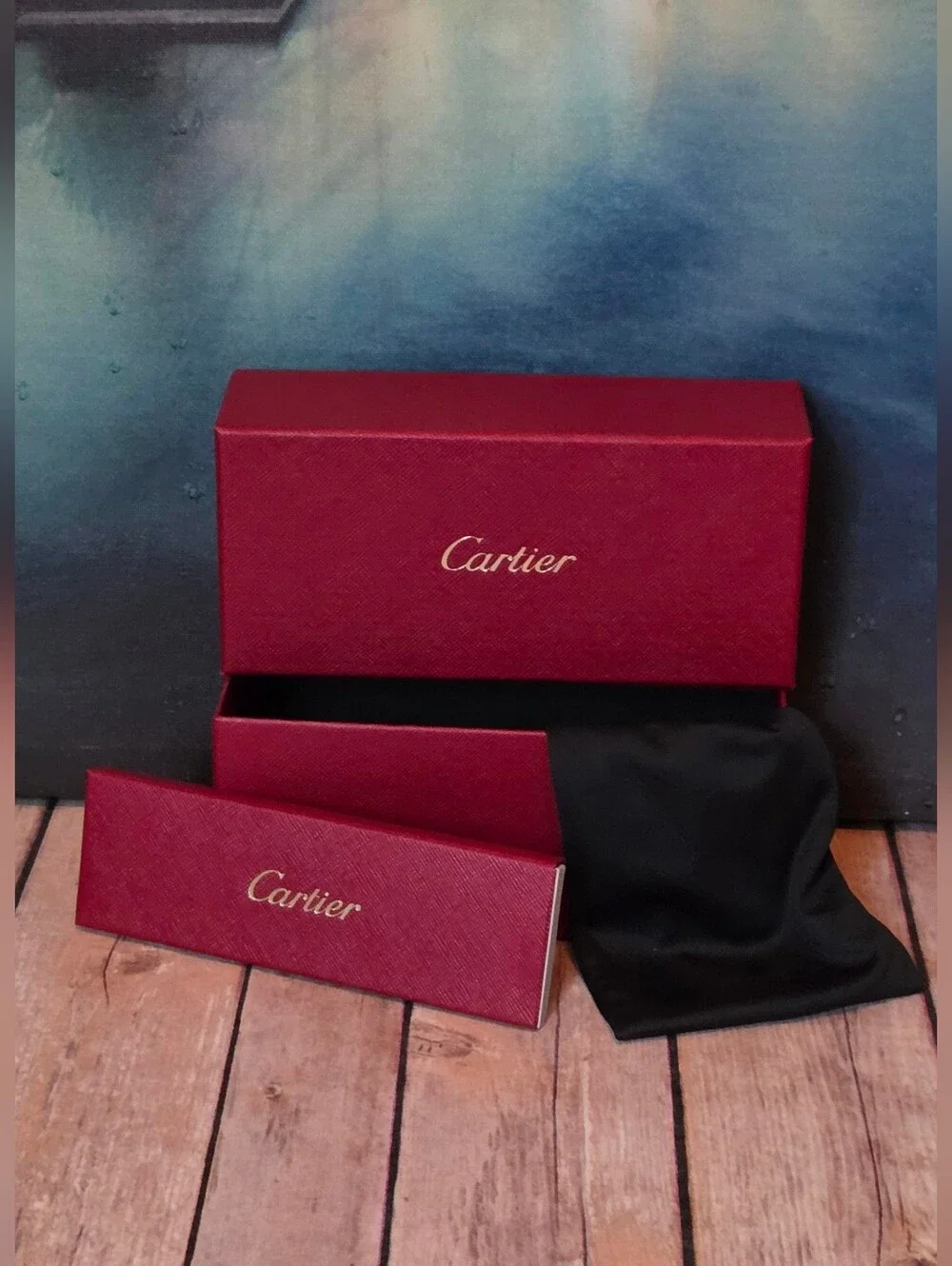 Cartier Red Presentation Box/ Accessory Case NIB